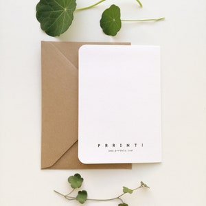 Botanical Thank You Cards Set of 6 Floral Greeting Cards Blank Note Cards Stationery Cards Folded Note Cards NTC001 image 8