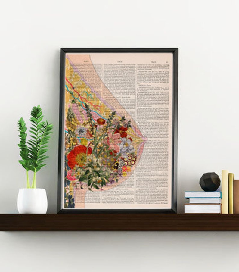 Breastfeeding Art Feminist Art Breast Art Baby Shower | Etsy