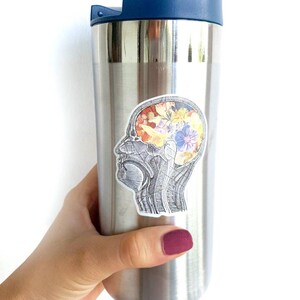 Sticker pack - gift for her - Skull Stickers - Laptop Decal - Anatomy Gifts - Medical Anatomy Sticker - Sticker Bundle - Flower sticker pack