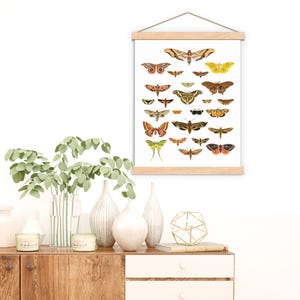Wooden Magnetic Poster Hanger: A4 A3 Print Frame