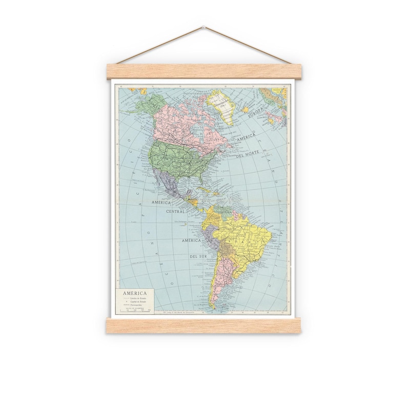 Wooden Magnetic Poster Hanger: A4 A3 Print Frame