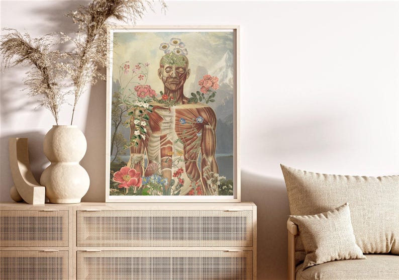 Muscular System Anatomy Art Print: Yoga, Physical Therapy Poster - Etsy