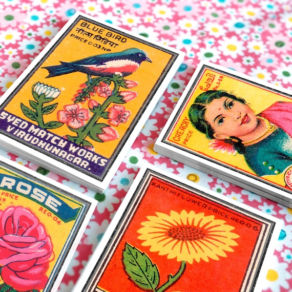 Vintage matchbox labels マッチ ボックス アート 日本の特撮作品に