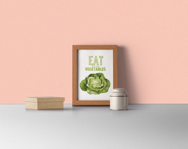 Kitchen Wall Art Eat your Vegetables Poster TYQ037WA4 | Etsy
