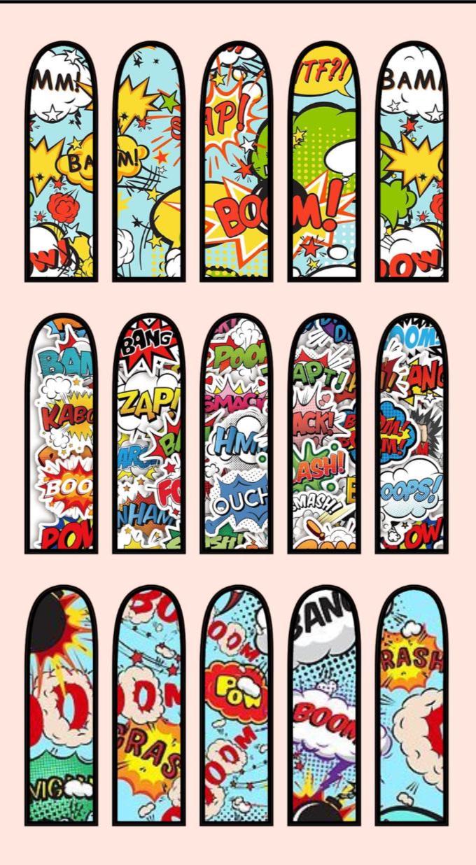 Comic Book Nail Decals - Etsy