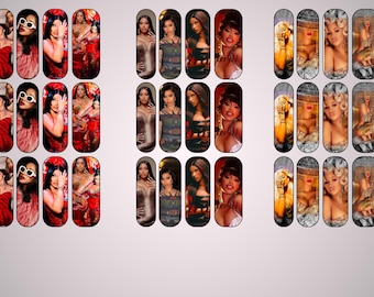 Cardi B Nail Decals Water Slide Decals