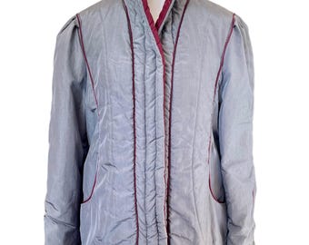 Vintage 80s Mulberry Street Long Puffer Coat Size L retro