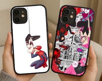 Cover per telefono ispirata a Spider-Man per iPhone 17 16 15 14 13 12 11, Samsung Galaxy, Pixel, LG, HTC