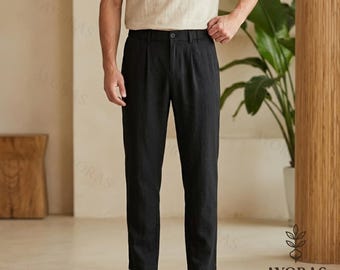 Everyday Summer Pants for Men – Lightweight Breathable Trousers, Relaxed Fit Casual Wear, Travel & Beach Outfit