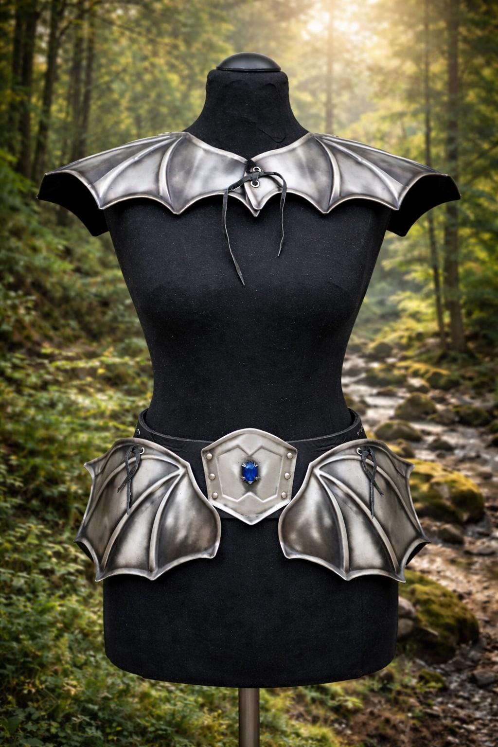 Medieval Female LARP Armor Set, Steel Fantasy Shoulder Pauldrons and ...