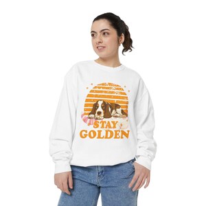 Stay Golden Sweatshirt, Inspirational Jumper, Cozy Pullover, Unisex Sweater, Gender Neutral Top, Gift for Him or Her, Comfortable Apparel