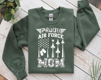 thumbnail image 2 of Proud Became Air Force Mom, Proud Air Force Mom, Gift For Military Mothers, Custom Name On Dogtag 2 of 9