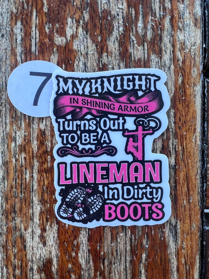 Lineman Bundle Pack, Choose 6 Sticker, Pick Your Own, 2in Sticker for ...