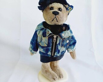 Vintage Brass Button Bears 