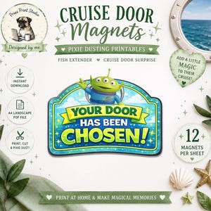 Cruise Door Magnets – Pixie Dusting Printables, Fish Extender (PDF Download)