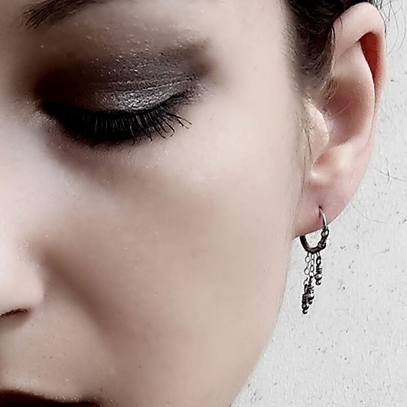 sterling silver earrings for helix piercing