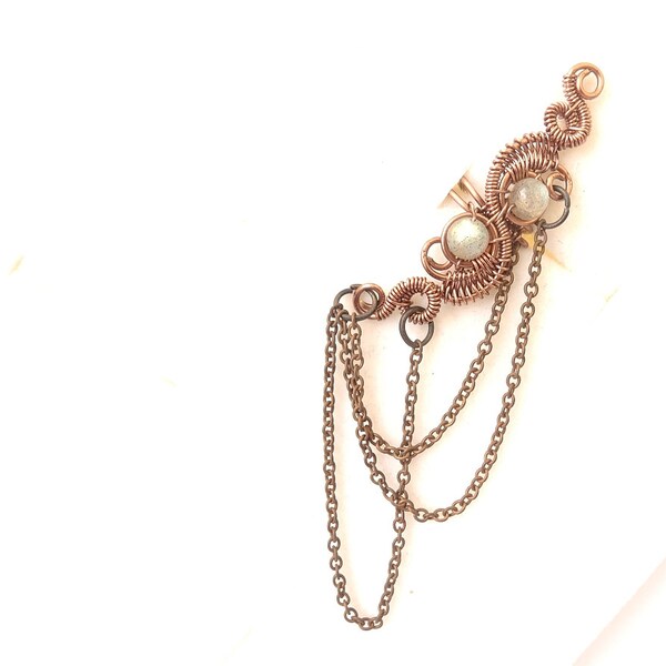 Antike Ohr Manschette Ohr Manschette Ohrringe Ohr Manschetten online Ohr Manschette Wrap Draht Ohr Manschette Ohr Ketten Ohr Stulpen mit Ketten Diva Schmuck viktorianischen Goth