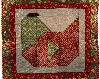 Hand Quilted Farm Wall Hanging