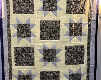 Handmade quilted throw