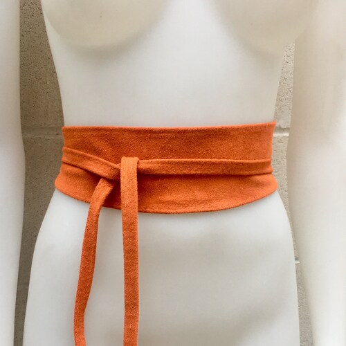 FIFI LEATHER BELT - ORANGE main image 1
