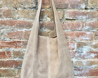 beige slouch bag