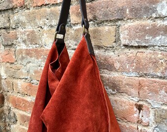 burnt orange leather handbolsas