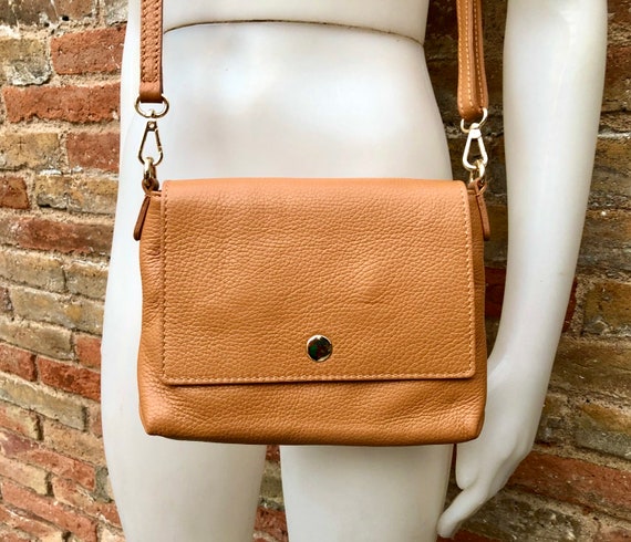 Small Brown Helen Hobo Purse - Soft Leather Bag | Laroll Bags