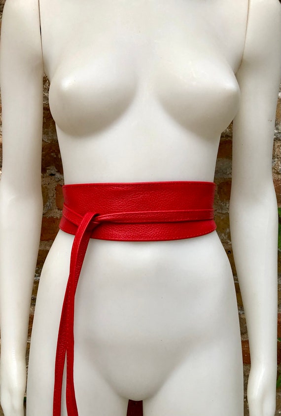red waist belt