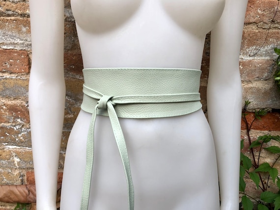 未使用　TOMORROWLAND Dark green leather belt Dark Green Belt - Etsy