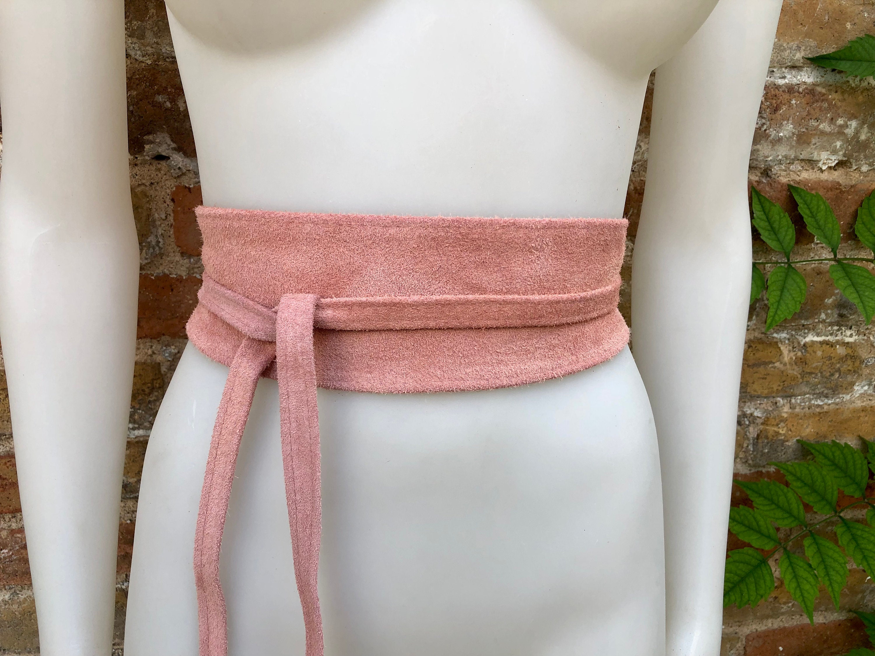 suede obi belt