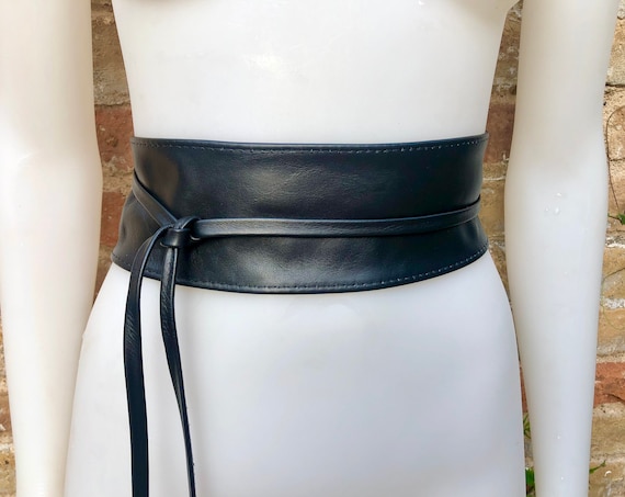Genuine leather obi best sale belt