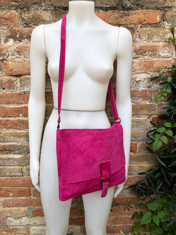 Mini Audrey - Hot Pink Suede – Arlington Milne