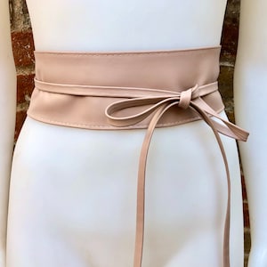 WRAP BELT WITH HARDWARE SOLID PINK