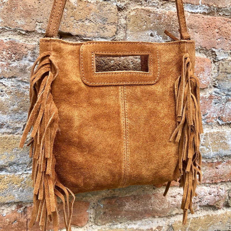 Corry Shoulder Bag in Chocolate Suedette main image 1