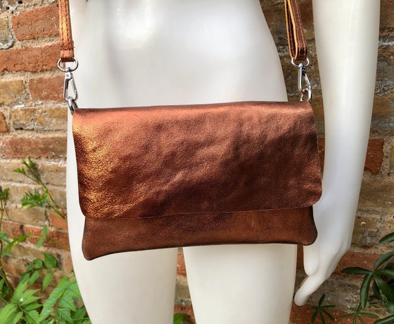 Mini Copper Purse Chain Shoulder Crossbody Strap Bag Accessories