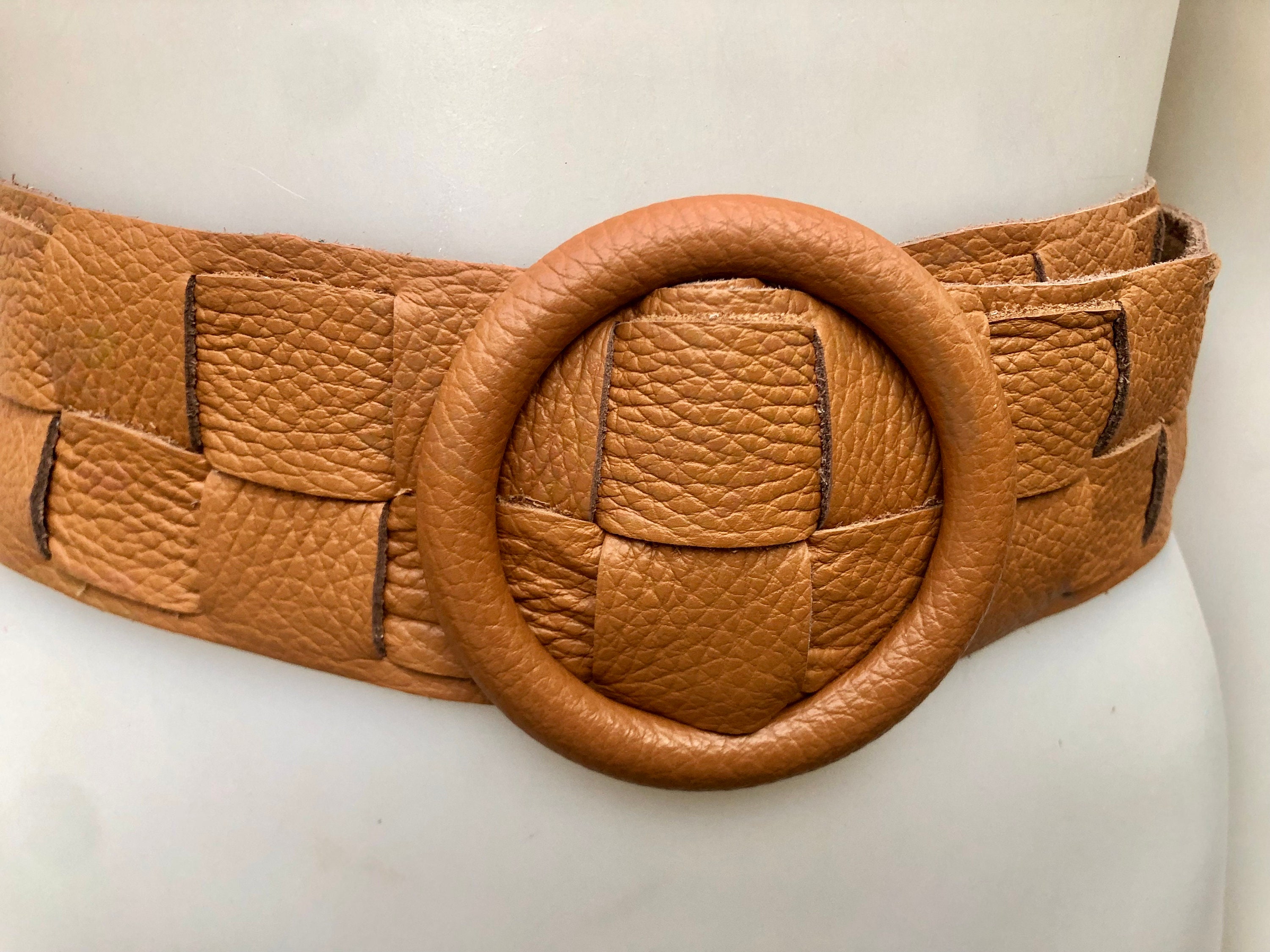 [Margesherwood] / ☆ VINTAGE LEATHER BELT / camel il_fullxfull.5812588251_98sr.jpg
