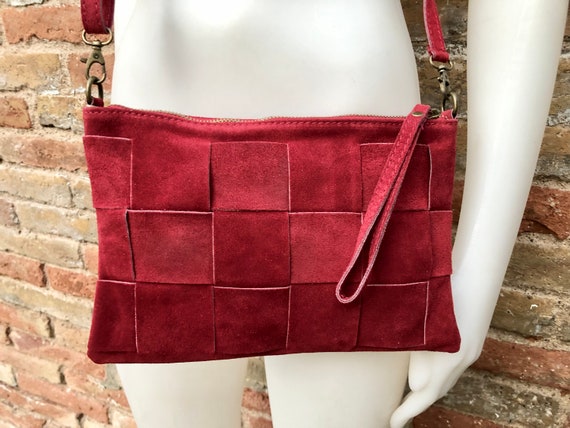 Burberry Burgundy Leather House Check Small Banner Tote Bag | The Luxchange  India