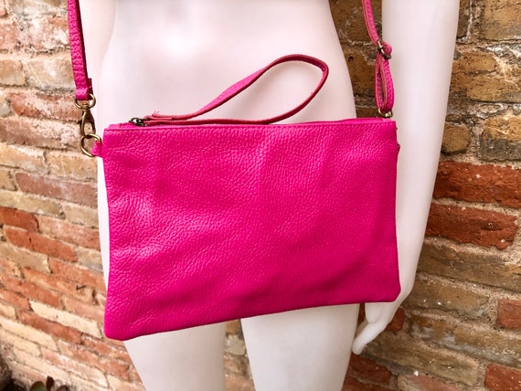 Sara Femina Soft Leather Purse - Pink - Pritzy