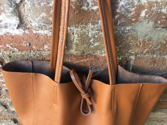 Shopper Tote Bag in Marrone for Women