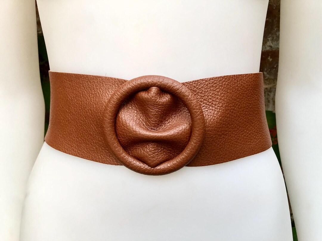 Leather Chrisje Belt- camel