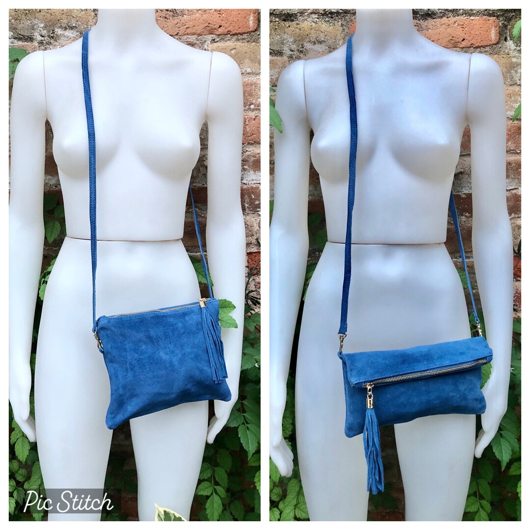 Medium Blondie Suede Crossbody Bag