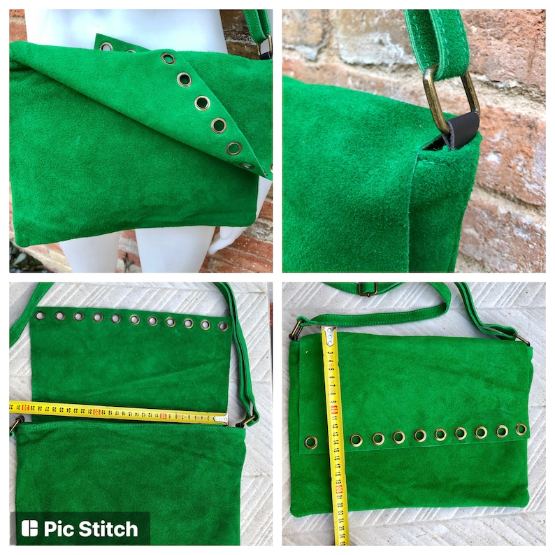 Genuine Leather Bag in HOT PINK. Soft Messenger Suede Bag. Etsy