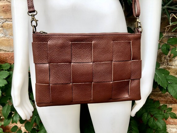 Small Leather Envelope Crossbody Purse – BuboHandmade