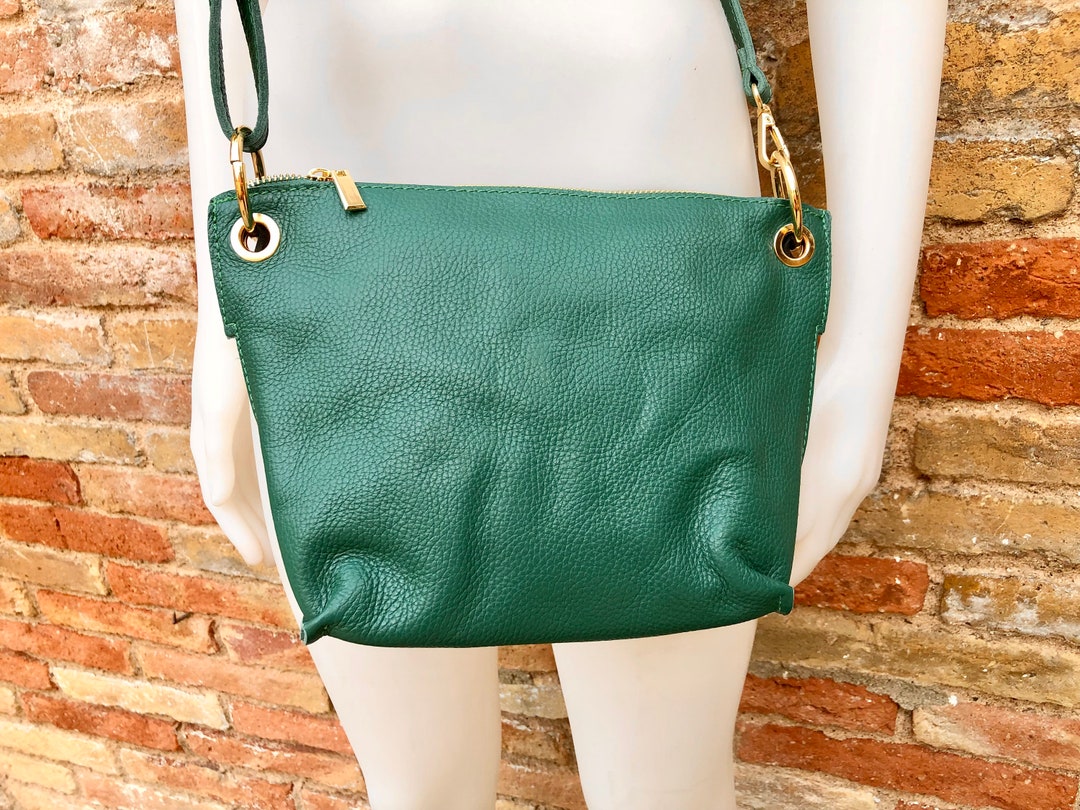ショルダーバッグ・ポシェット GREEN STUFF Belted shoulder bag B2 cotton gabardine ivory Green Strapped Bag with Chain Detail Online Shopping | OXXOSHOP