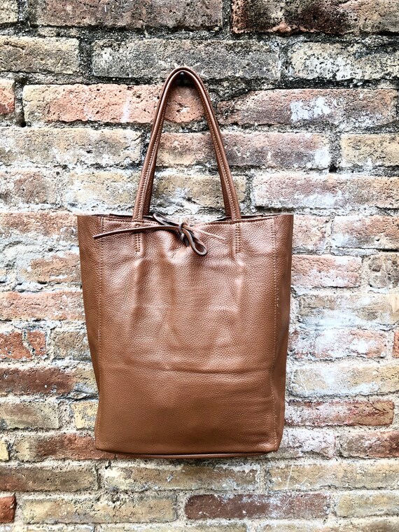 Natural tan cheap leather handbags