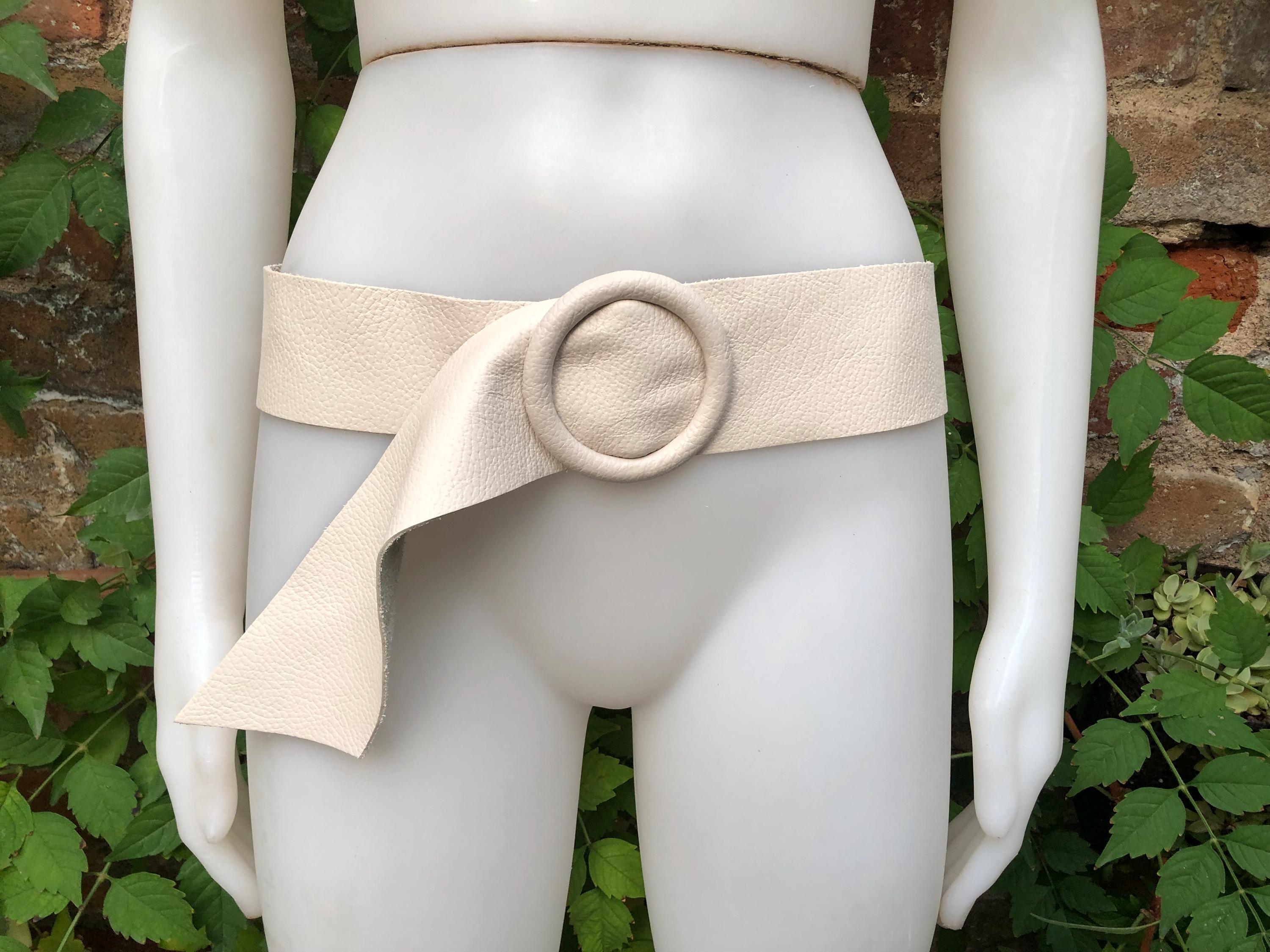 cream belt for dress Whippy Women Elastic Wide Belt, Stretch Waist Belt For Dresses, Women's, Size: For Waist 31-36, Brown