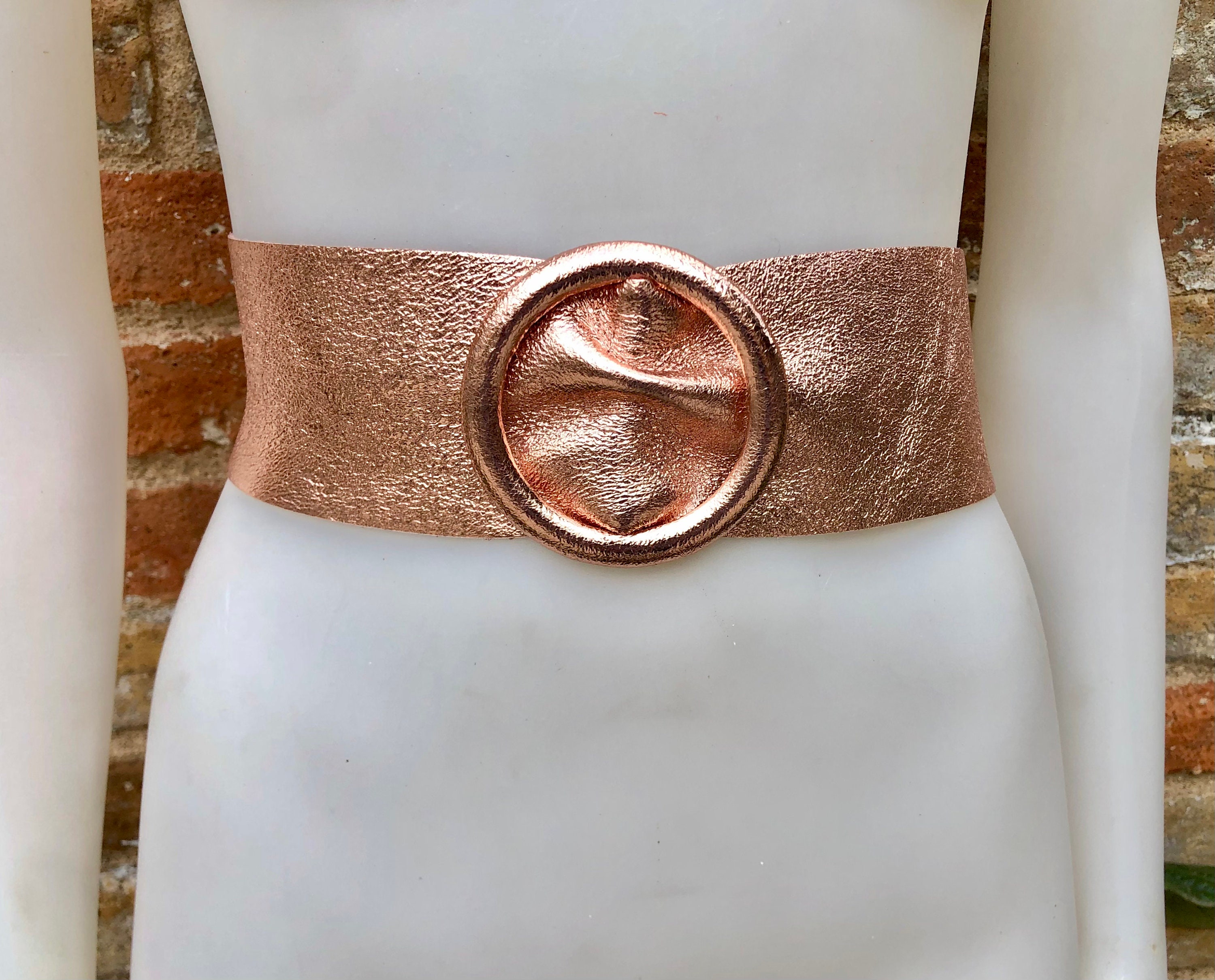 Pink Gold Metallic Leather Waist Belt with Large Round Buckle. Soft Leather Belt in Gold. Boho Glitter Genuine Leather belt.Pink Waist Belt Pink GOLD Metallic Leather Waist Belt With Large Round Buckle. Soft Leather  Belt in Gold. Boho Glitter Genuine Leather Belt.pink Waist Belt - Etsy