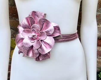 Rose Petal Belt - Etsy
