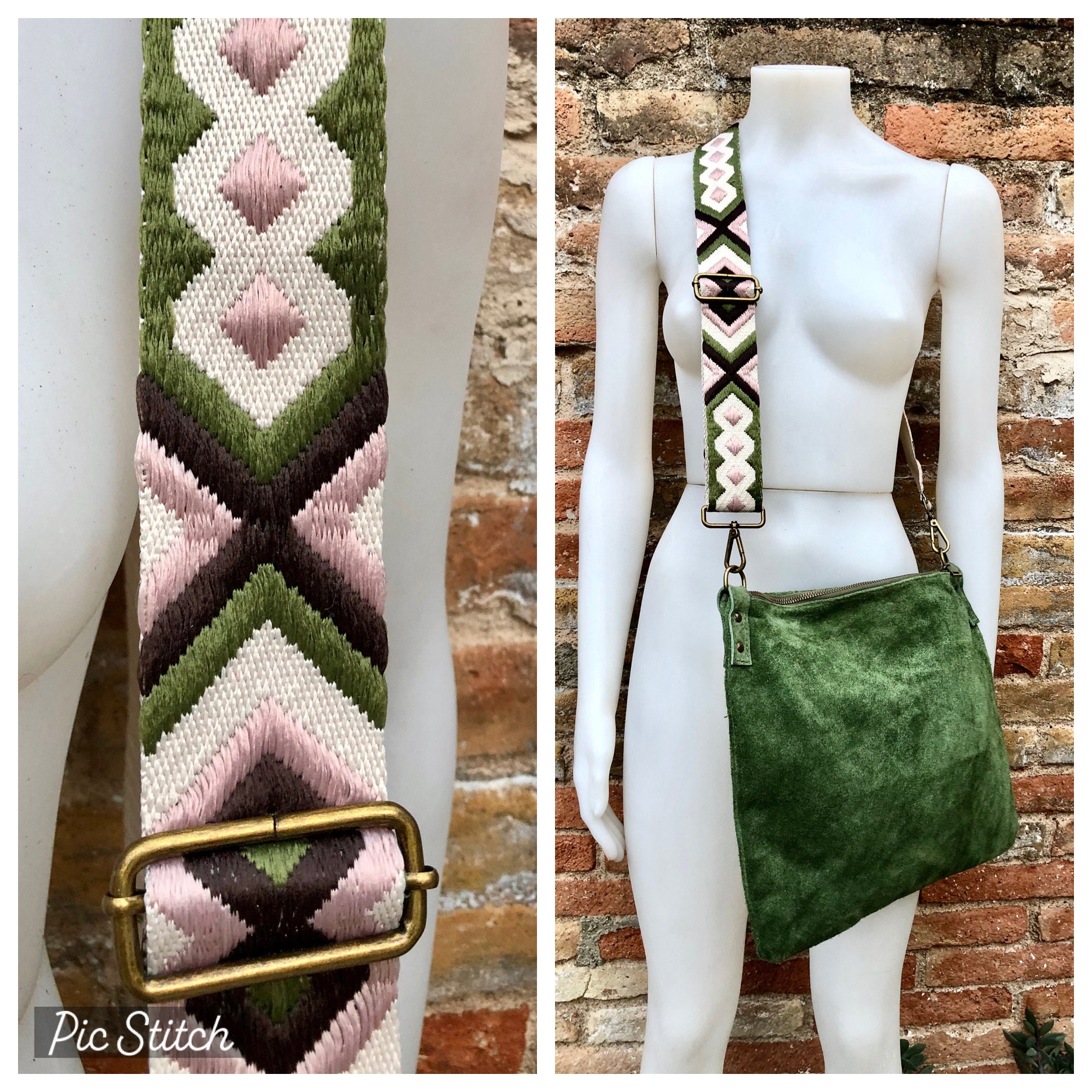 Green bag strap online