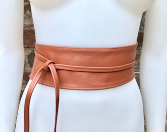 Wide Leather Belt,woman Boho Belt,waist Wrap Belt, Dress Leather Belt 